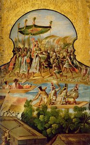 The Royal Procession of Montezuma en Route to Meet the Spanish